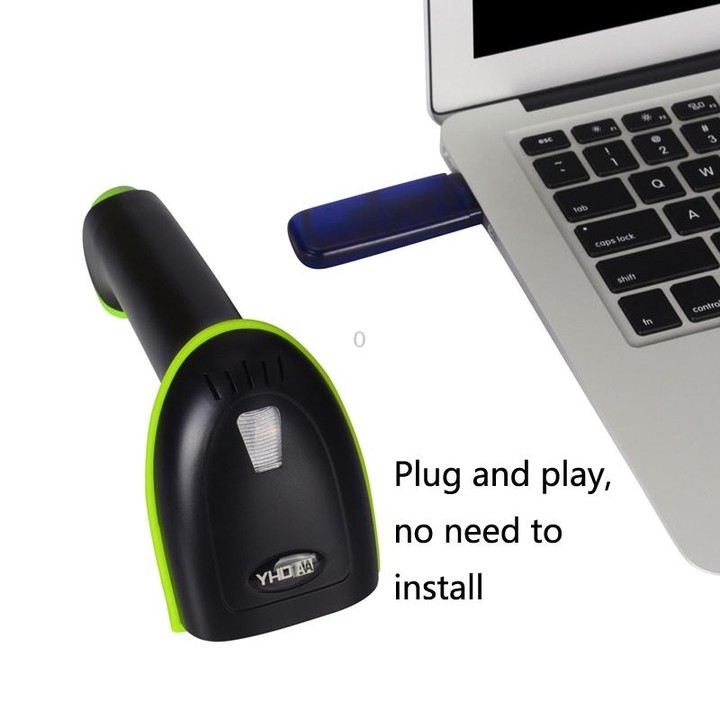 Laser Wireless Scanner Bluetooth Scanner Supermarket Express Scanner, Model: 5100 (2.4G) One-dimensional Wireless