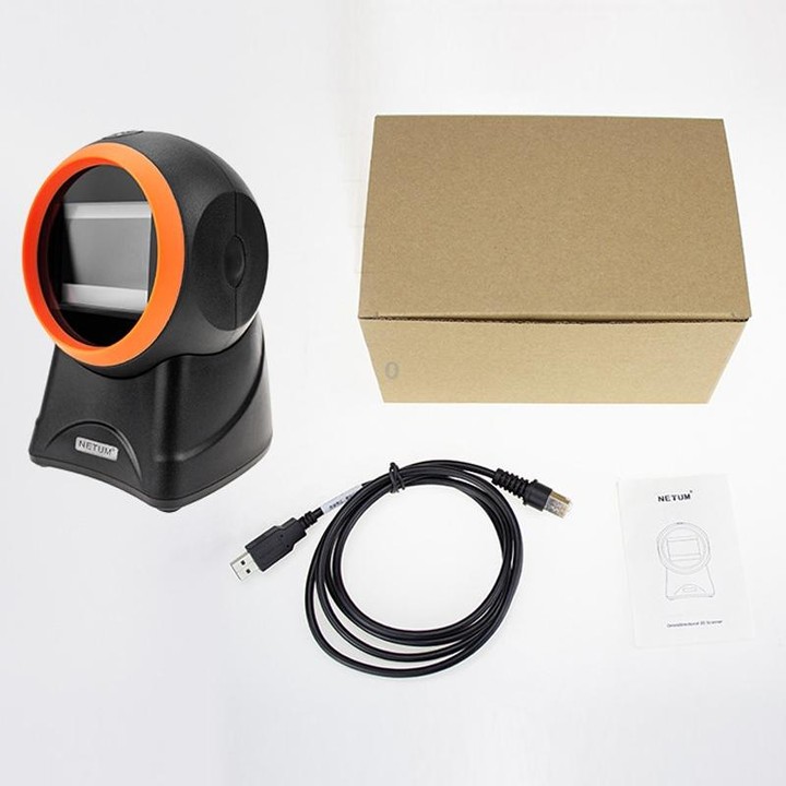 NETUM 2050 Supermarket Cashier Barcode QR Code Scanner Desktop Vertical Scanner, Specification： Enhanced Version