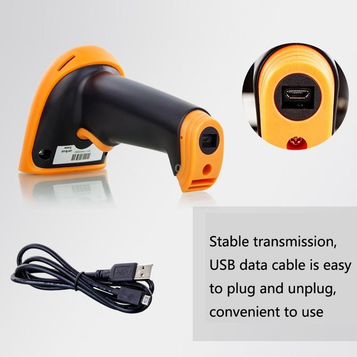 Express Barcode Scanner With Storage USB Wireless Scanner, Specification： Red Light