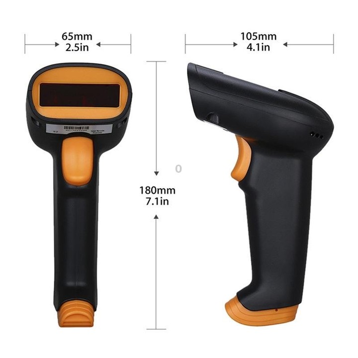 Express Barcode Scanner With Storage USB Wireless Scanner, Specification： Red Light