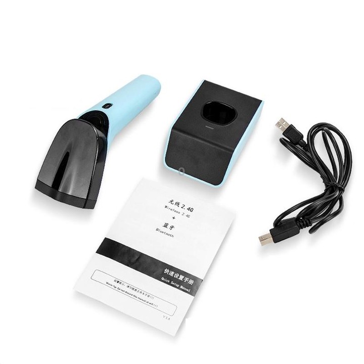 Handheld Barcode Scanner With Storage, Model: Wired Red Light