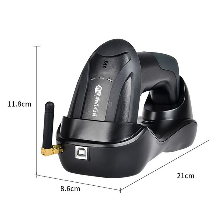 NETUM H3 Wireless Barcode Scanner Red Light Supermarket Cashier Scanner With Charger, Specification: One-dimensional