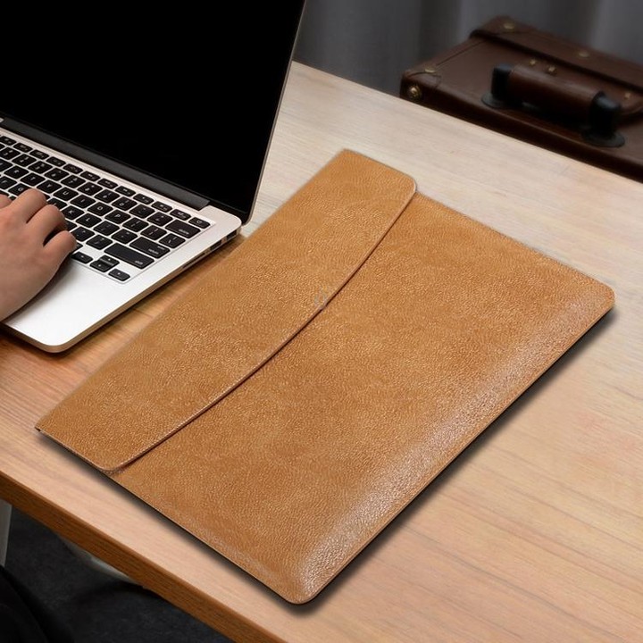 Horizontal Litchi Texture Laptop Bag Liner Bag For MacBook 13.3 Inch A1502 / 1425/1466/1369(Liner Bag Gray)