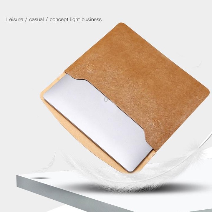 Horizontal Litchi Texture Laptop Bag Liner Bag For MacBook 13.3 Inch A1502 / 1425/1466/1369(Liner Bag+Power Bag Golden)