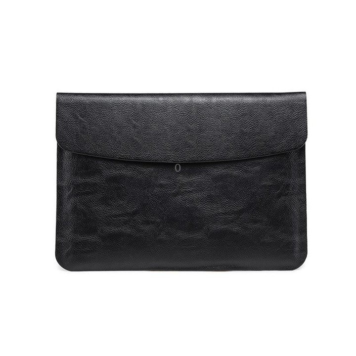 Horizontal Litchi Texture Laptop Bag Liner Bag For MacBook 13 Inch A1708 / 1706/1989 / A2337 / A2338(Liner Bag Black)