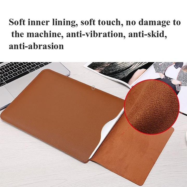 Locked Side Laptop Liner Bag For MacBook Pro 15.4 inch A1398( Liner Bag Brown)