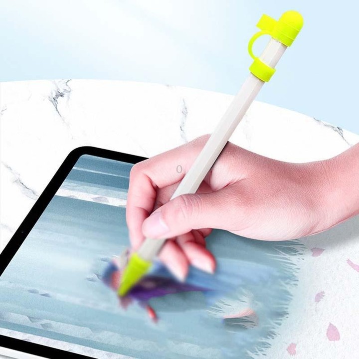 2 PCS 3 In 1 Anti-lost Pen Cap + Anti-lost Conversion Cable + Pen Tip Protective Case Set For Apple Pencil(Night Blue)