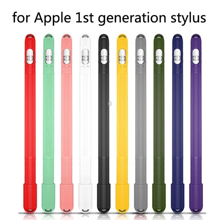 5 PCS Stylus Silicone Protective Case For Apple Pencil 1(Blue)