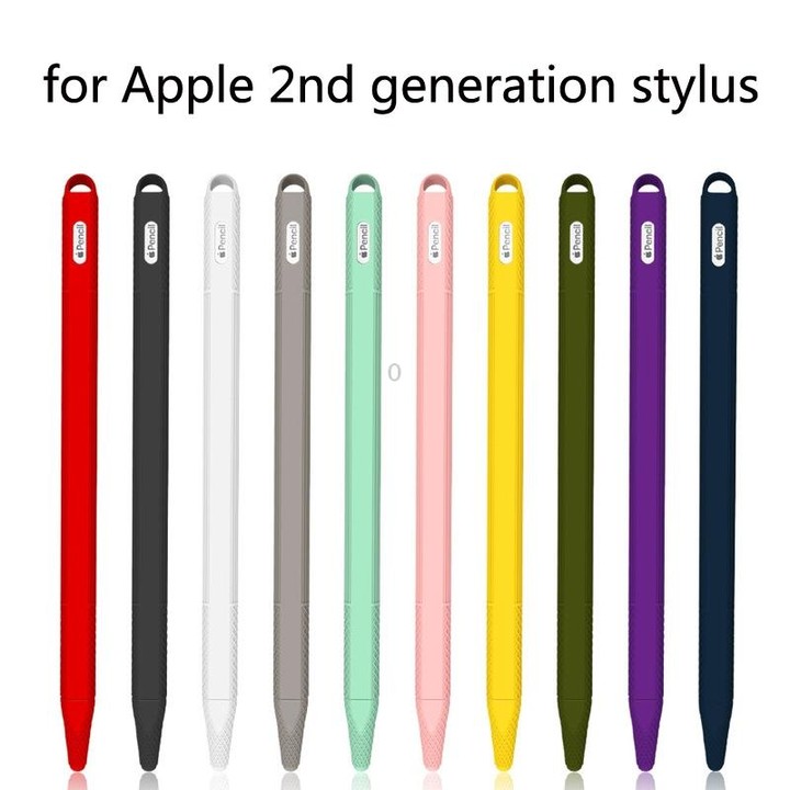 5 PCS Stylus Silicone Protective Case For Apple Pencil 2(Yellow)