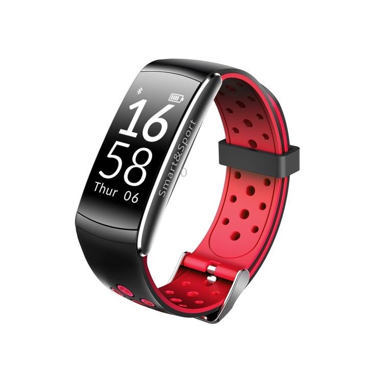 Smart Watch Heart Rate Monitor IP68 Waterproof Fitness Tracker Blood Pressure GPS Bluetooth for Android IOS women men(Red)