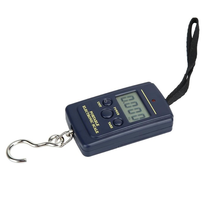 10g Mini Digital Fishing Scale Travel Weighting Steelyard Hanging Electronic Hook Scale Kitchen Weight Tool, Capacity:40kg witho