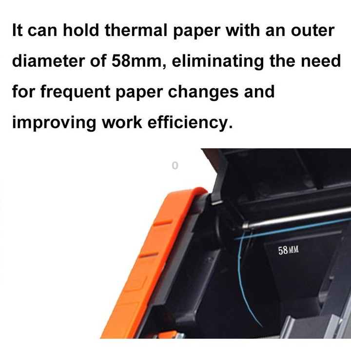 Xprinter XP-T58L 58mm Supermarket Cashier Receipt Thermal Printer, Spec: Parallel Port(US Plug)