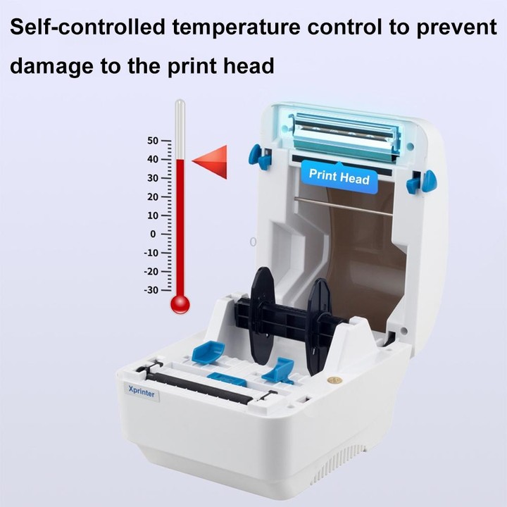 Xprinter XP-320B 80mm Thermal Barcode Supermarket Cashier Label Printer, Spec: USB(EU Plug)