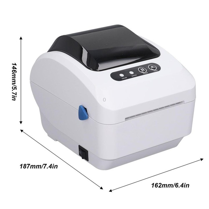 Xprinter XP-320B 80mm Thermal Barcode Supermarket Cashier Label Printer, Spec: USB(UK Plug)