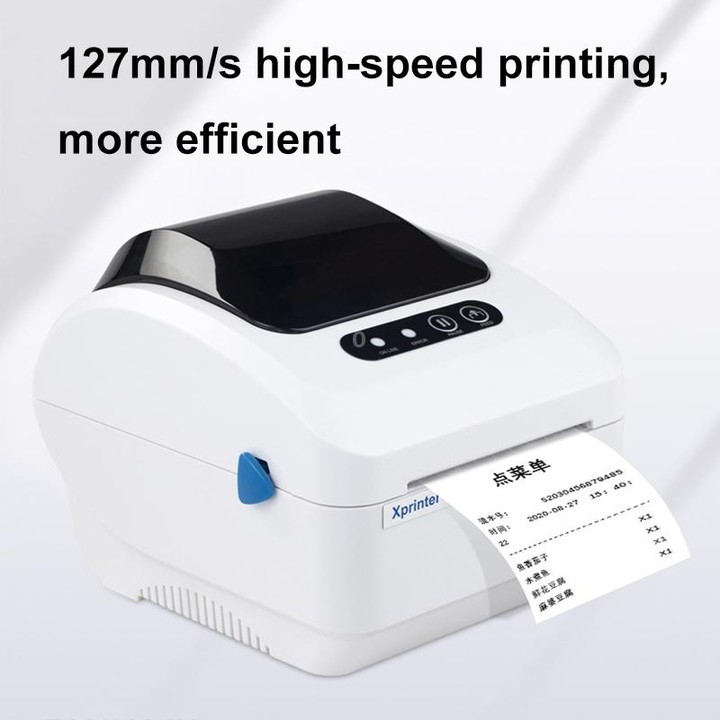 Xprinter XP-320B 80mm Thermal Barcode Supermarket Cashier Label Printer, Spec: USB+Bluetooth(US Plug)