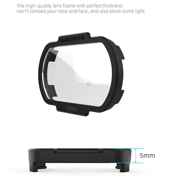 Sunnylife FV-Q9334 2 PCS Myopia Lens Nearsighted Corrective Aspherical Lens for DJI FPV Goggles V2, Colour: 500 Degree