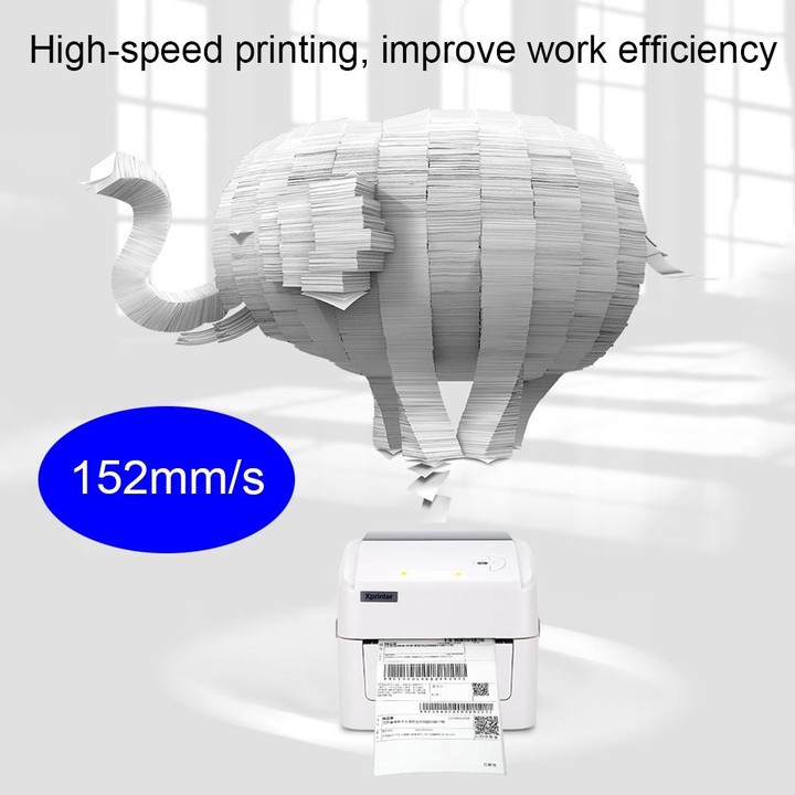 Xprinter XP-420B 108mm Express Order Printer Thermal Label Printer, Style:USB+WIFI(US Plug)