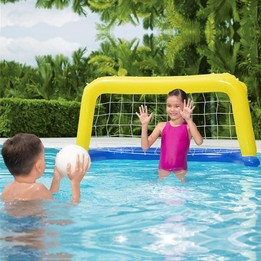 Beach Toys Adult Children Parent-Child Swimming Pool Playing Inflatable Beach Ball Toys, Style: 52123 Handball Door + Ball