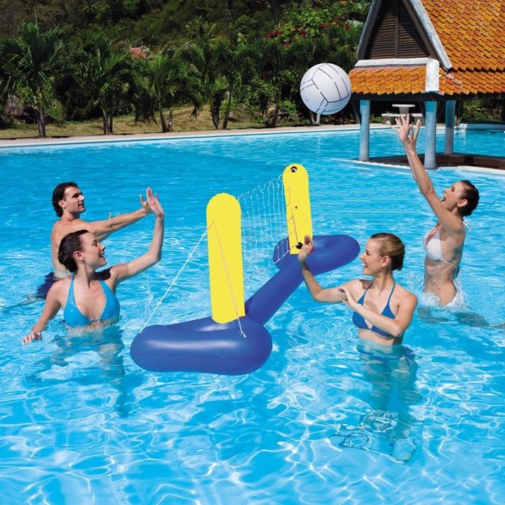 Beach Toys Adult Children Parent-Child Swimming Pool Playing Inflatable Beach Ball Toys, Style: 52123 Handball Door + Ball