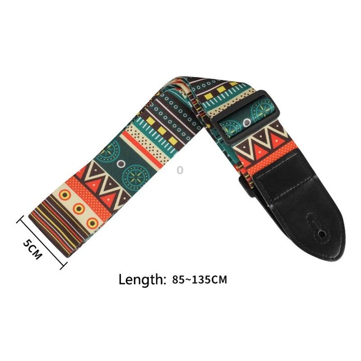 3 PCS Printed Ukulele Guitar Strap, Length: 85-135cm(Yellow and Letter)