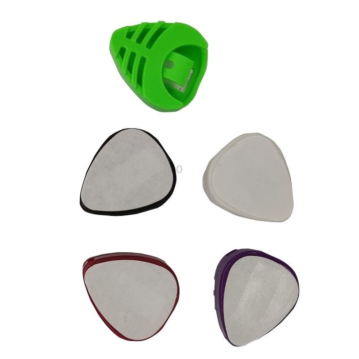 5 PCS Multicolor Plastic Ukulele Pick Box, Color Random Deliverty