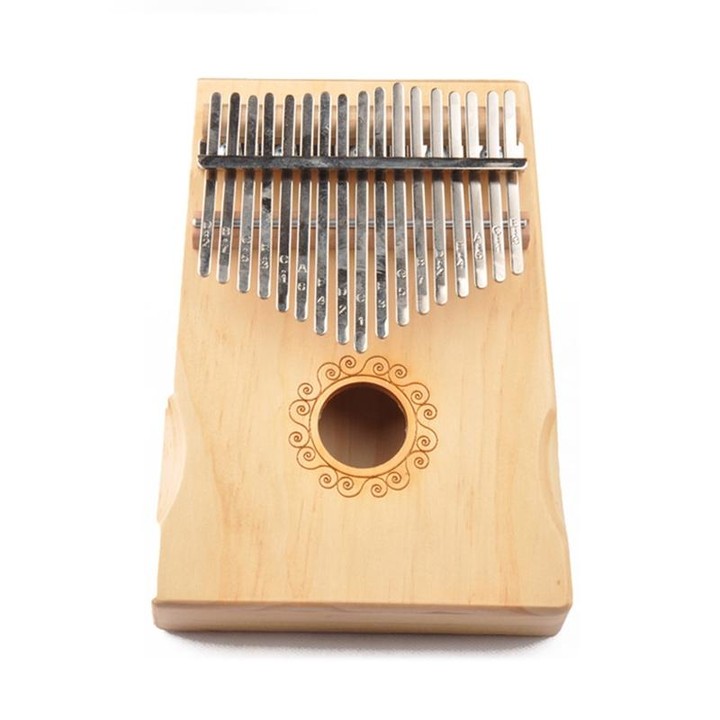 17-Tone Thumb Piano Kalimba Beginners Introduction Finger Piano, Colour: Wooden
