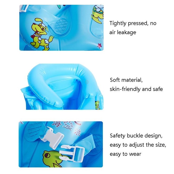 2 PCS PVC Children Inflatable Swimwear Children Life Jacket, Colour: L (Yellow)