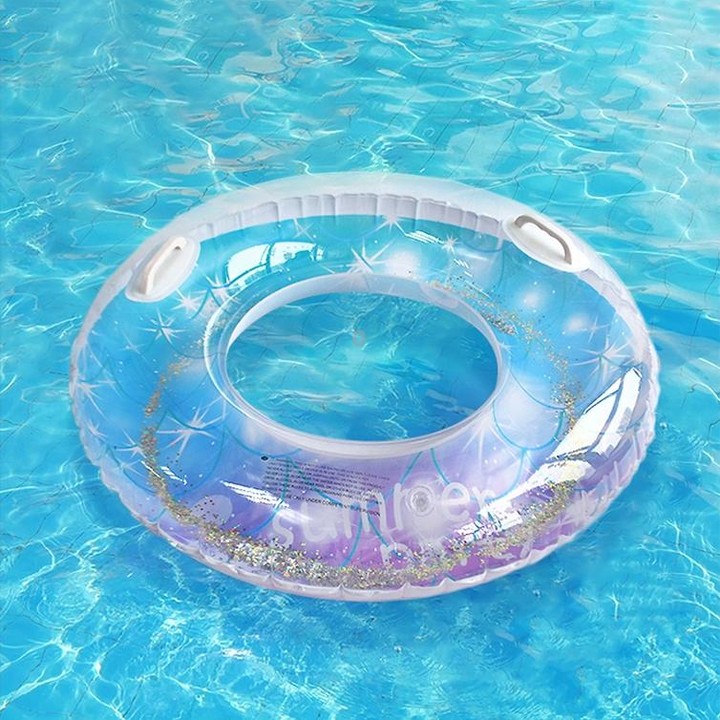2 PCS Sequins Starry Sky Mermaid Adult Swimming Ring Children Armpit Swimming Ring, Size: 60cm