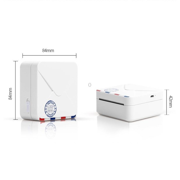 Phomemo M02S Pocket Small Bluetooth Handheld Portable Thermistar Tags Error Printer(White)