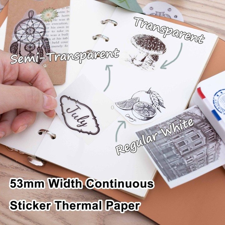 Phomemo M02S Pocket Small Bluetooth Handheld Portable Thermistar Tags Error Printer(White)