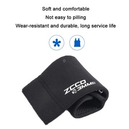 ZCCO 3mm Warm Non-Slip Diving Socks Anti-Wear Ankle Fins, Size:41-42(Grey)