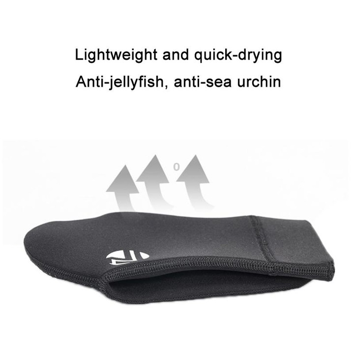 ZCCO 3mm Warm Non-Slip Diving Socks Anti-Wear Ankle Fins, Size:41-42(Grey)
