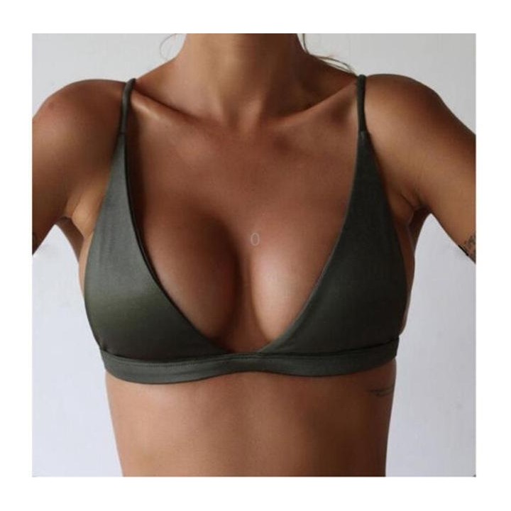 Summer Sexy Bikinis Women Swimsuit High Waisted Bathing Suits Swim Halter Push Up Bikini Padded Bra Bralette Swimwear, Size:M(Ar