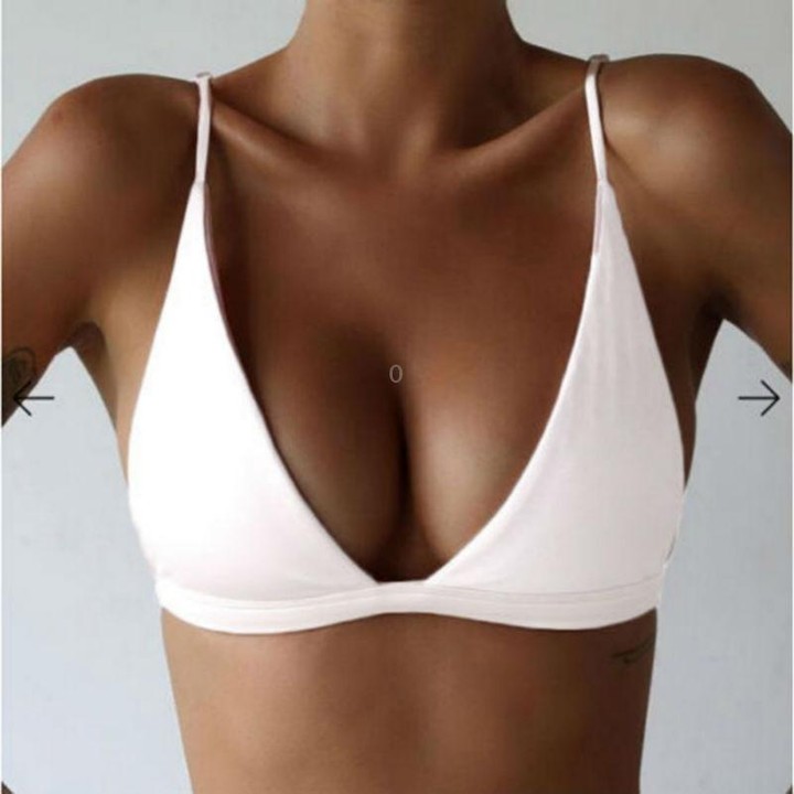 Summer Sexy Bikinis Women Swimsuit High Waisted Bathing Suits Swim Halter Push Up Bikini Padded Bra Bralette Swimwear, Size:XL(B