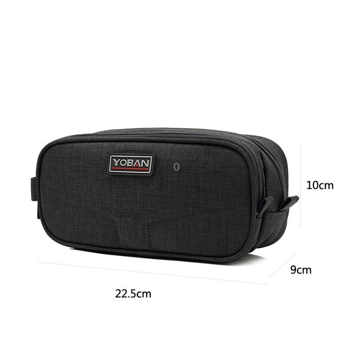 YOBAN Y-1054 Travel Digital Accessories Storage Bag Multifunction Waterproof Data Cable Charger Card Reader Finishing Package(Bl