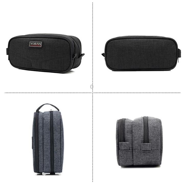 YOBAN Y-1054 Travel Digital Accessories Storage Bag Multifunction Waterproof Data Cable Charger Card Reader Finishing Package(Gr