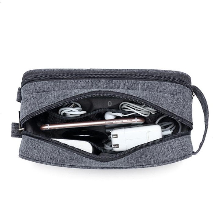 YOBAN Y-1054 Travel Digital Accessories Storage Bag Multifunction Waterproof Data Cable Charger Card Reader Finishing Package(Re