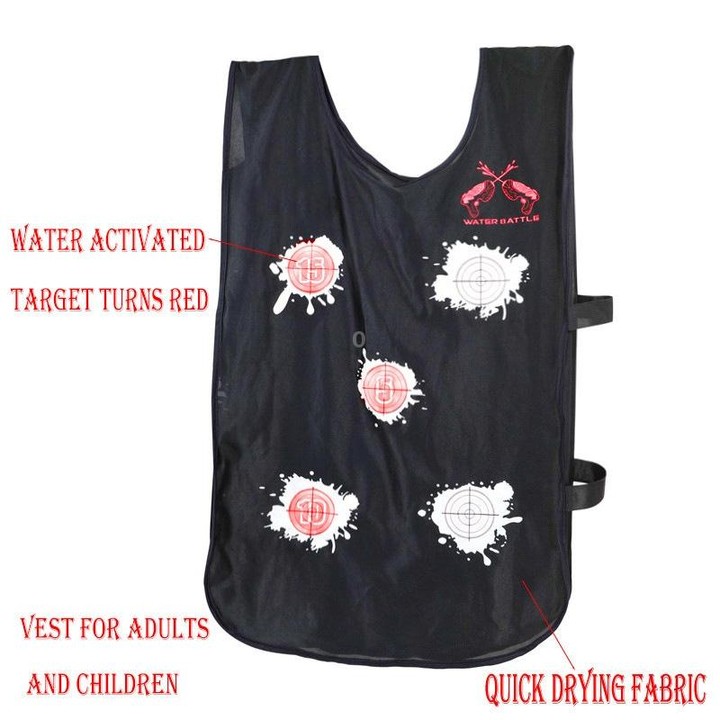 Outdoor Water Play Equipment Meets Water Color Change Vest Without Toy Sprinkler