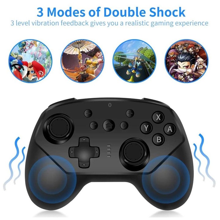 SW-01 Wireless Bluetooth Game Handle With Mini Six-Axis Body Sensation Vibration For Nintendo Switch Lite(Blue)