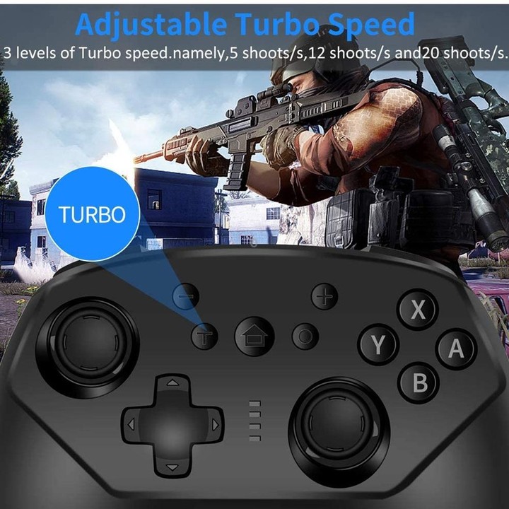 SW-01 Wireless Bluetooth Game Handle With Mini Six-Axis Body Sensation Vibration For Nintendo Switch Lite(Black)