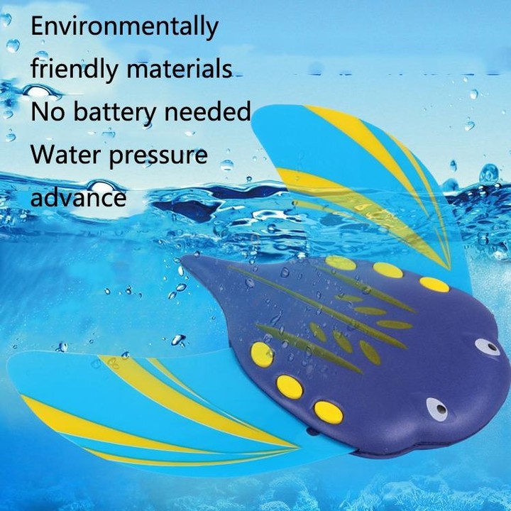 CD11816 Summer Swimming Pool Bathing Beach Children Water Power Devil Fish Playing Toy(Large)