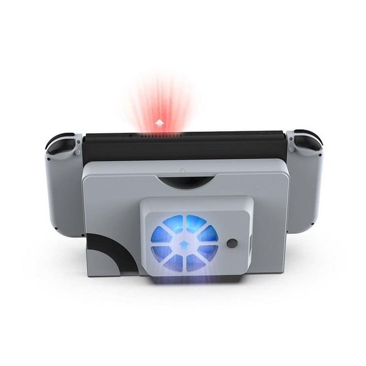 DOBE Host Base Cooling Fan With Blue Light For Switch OLED(White)