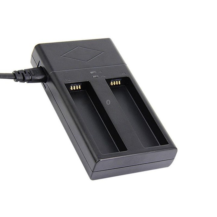 Jinnet 2 PCS Smart Dual Charge Handheld Gimbal Camera Battery Charger For DJI/Osmo(EU Plug)