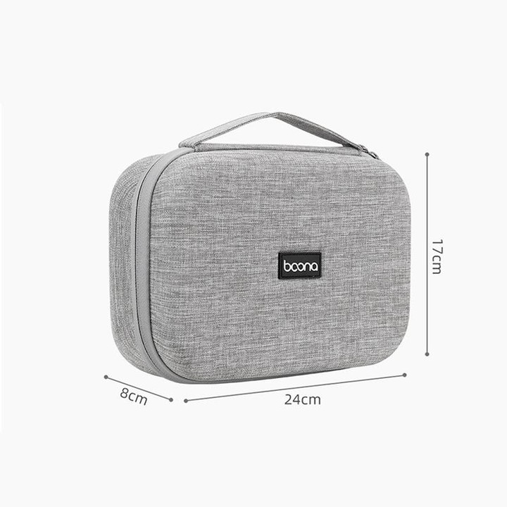 Baona BN-F012 Multi-Function Digital Storage Bag Data Cable Storage Protection Box(Black)