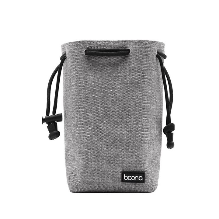 Benna Waterproof SLR Camera Lens Bag Lens Protective Cover Pouch Bag, Color: Square Large(Gray)