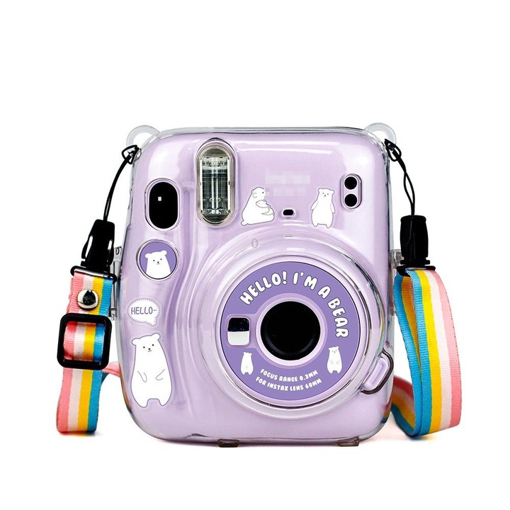 5 PCS 5 in 1 DIY Cute Cartoon Camera Stickers Set for Fujifilm Instax mini 11(Space Animals Series)
