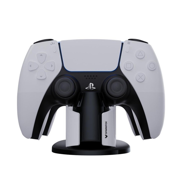 SPARKFOX W20P508 Dual Charger With Contacts Wireless Handle Charger For PS5, Style: Charger+Data Cable+Charging Plug