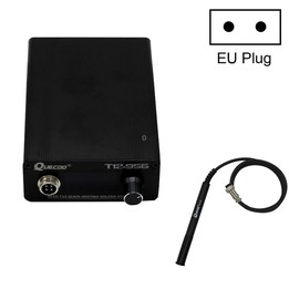 QUECOO T12-956 1.3-Inch Screen Electric Soldering Iron Soldering Station With P9 Handle, EU Plug (Black Handle)