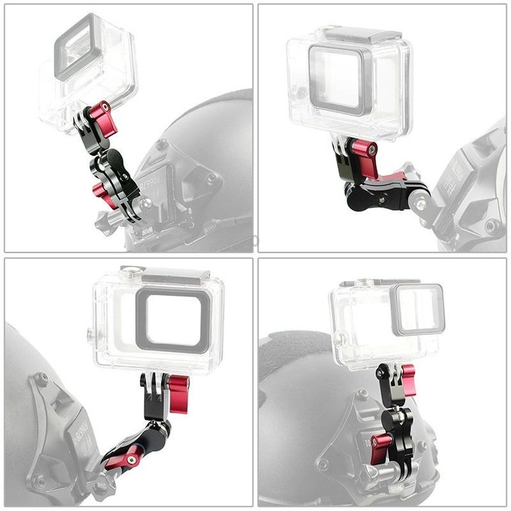 Aluminium Alloy 360 Degree Rotating Mount Adapter Adjustable Arm Connector for GoPro Hero11 Black / HERO10 Black /9 Black /8 Bla