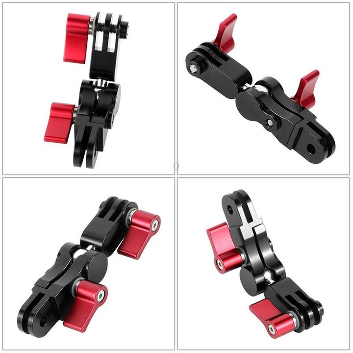 Aluminium Alloy 360 Degree Rotating Mount Adapter Adjustable Arm Connector for GoPro Hero11 Black / HERO10 Black /9 Black /8 Bla